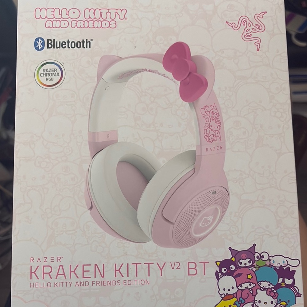 Razer Pink Over-Ear Headphones with Large Bow